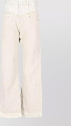 Isabel Marant straight trousers with belt loops and rivets