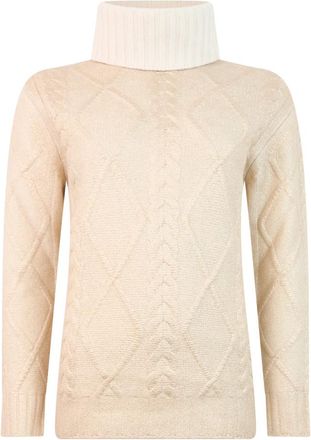 Herno Coltrui - Dames - Coltruien - Beige - XL - Wol - Truien & Vesten