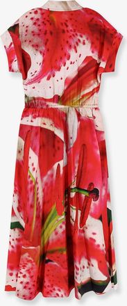 Tory Burch Womens Silk Chemisier Dress Multicolour