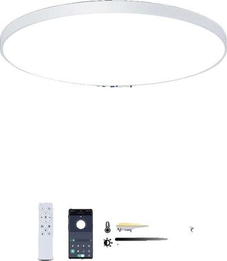 OEM L&aacute;mpara De Techo, Control Inteligente, Regulable, Dise&ntilde;o Moderno, Blanca (18,50 Pulgadas)