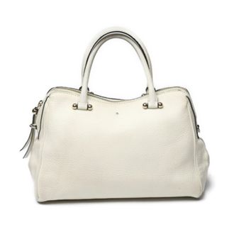Kate Spade New York Ivory White Leather Handbag Tote Bag (Pre-Owned)
