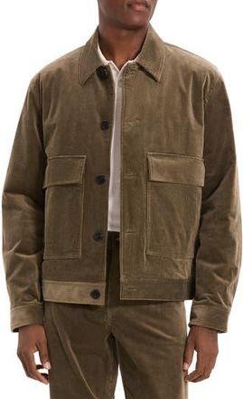 Theory Perfect Corduroy Button-Up Jacket in Tarmac at Nordstrom Rack, Size Large