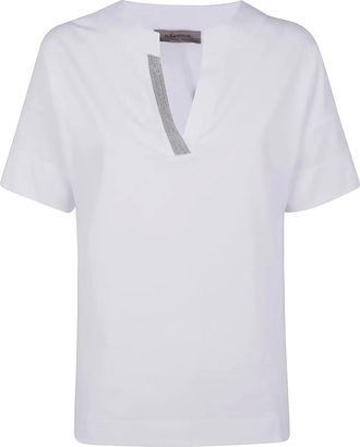 D.exterior Polo in jersey - Bianco