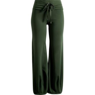 Free People FP Movement Quick Step Drawstring Flare Pants in Ivy at Nordstrom, Size X-Small