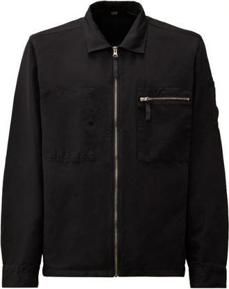 C.P. Company Overshirt met zakken met rits - Heren - Zomerjassen - Blauw - M - Katoen - Jassen