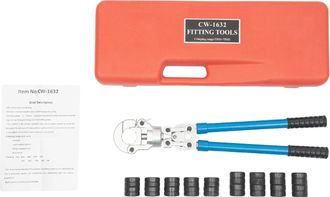 OEM Herramienta De Crimpado Pex, Mango Ergon&oacute;mico, Cabezal Giratorio, Color Naranja