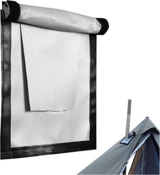 OEM Conector Para Estufa De Tienda De Campa&ntilde;a, Chimenea Extra&iacute;ble Resistente Al Calor Con Anillo Anti, 20x23cm, Para Tiendas De Campa&ntilde;a