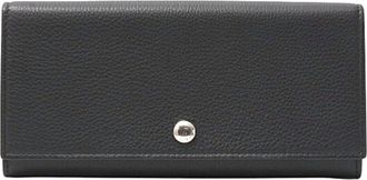 Tiffany & Co. Black Leather Long Wallet (Bi-Fold) (Pre-Owned)