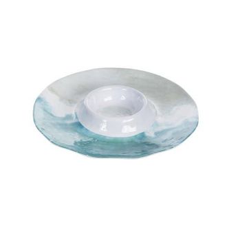Beachcombers Shoreline Melamine Chip and Dip Server in Blue at Nordstrom