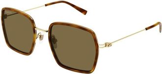 Gucci Authentieke Stijlvolle Brillen- Premium Kwaliteit! - unisex - Accessoires - Bruin - Maat: 52 MM