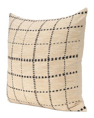 Mercana Jaela Striped Checkered Decorative Pillow