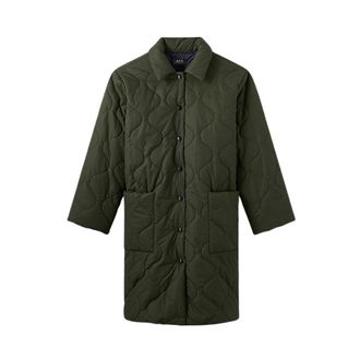 A.P.C. A.p.c., Dames, Mantels, Groen, Maat: XS Leer