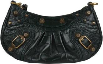 Balenciaga Pre-owned Cagole Bag - Dames - Vintage Schoudertas - Groen - ONE Size - Leer - Vintage