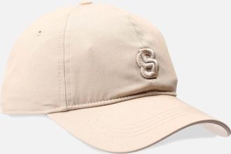 HUGO BOSS Womens Ari-B-Icon Double B Monogram Cap - Cream - Size: ONE size