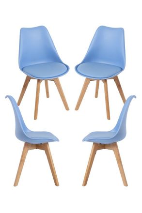 Regalos Miguel Regalos Miguel - Packs Sillas Comedor - Pack 4 Sillas Synk Basic - Azul Claro