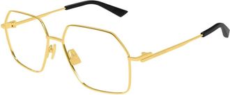 Bottega Veneta Optisch Montuur - unisex - Brillen - Geel - 55 MM - Accessoires