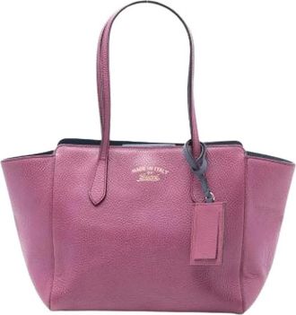 Gucci Pre-owned Tote Bags, female, Purple, Size: ONE SIZE Pre-owned The Swing Tote Bag