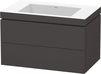 Duravit Duravit L-cube Conjunto Encolado A Pared, 2 Cajones, Sin
