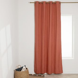 Maisons du monde Cortina t&eacute;rmica con ollaos terracota, 130x250 cm (se vende por unidad)