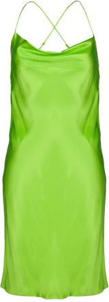 Saint Laurent Party Jurken - Dames - Feestkleedjes - Groen - S - Kleedjes