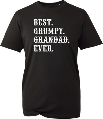 Generic Best Grumpy Grandad Ever T-Shirt, Grumpy Old Git Joke Dad Grandad Unisex Adults Kids Top (Black, 3XL)