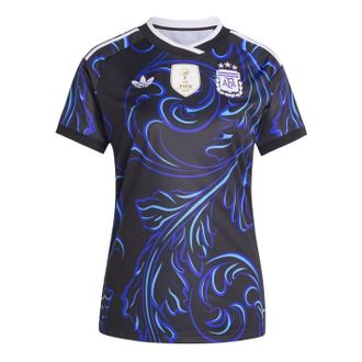 adidas (WMNS) adidas Argentina 2026 Away Jersey Asia Sizing Black Lucid Blue Blue Burst KB0639