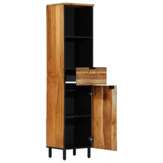 Berkfield Home Bathroom Vanity Units Natural Acacia Solid acacia wood Regular in Brown