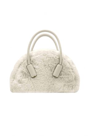 Themoir&egrave; Womens Selene Fur Bag In Shell