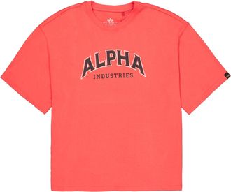 Alpha Industries T-Shirt ALPHA INDUSTRIES College T-Shirt, Herren, Gr. XL, rot (radiant rot), Obermaterial: 100% Baumwolle, Shirts T-Shirt