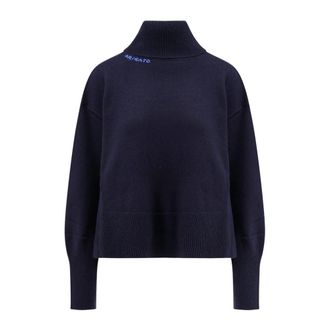 Axel Arigato Maeve Sweater - Dames - Coltruien - Blauw - XS - Wol - Truien & Vesten