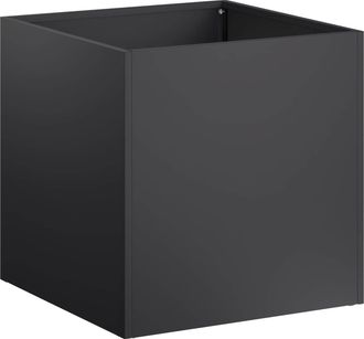 vidaXL Macetero De Jard&iacute;n Negro 20 X 20 X 20 Cm Acero Laminado En Fr&iacute;o Vidaxl