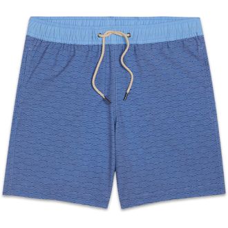Fair Harbor Mens Bayberry 7 Swim Trunks Blue XL