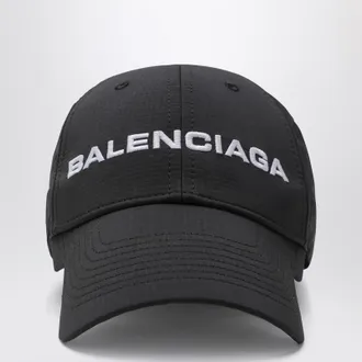Balenciaga Black/white logo baseball cap