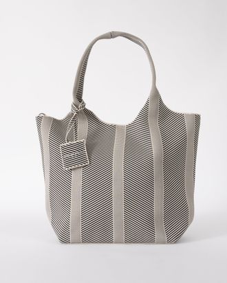 Ilse Jacobsen Womens Knitty Bag in Light Grey - One Size