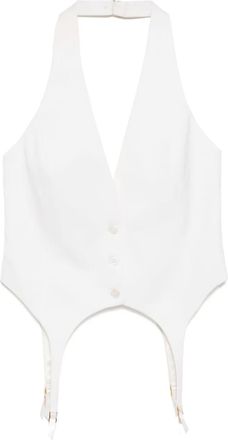 Kiki De Montparnasse Gonna stile giarrettiera con pizzo - Toni neutri