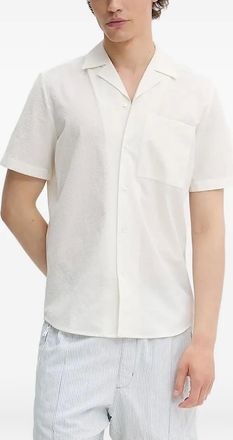 HUGO BOSS Camicia con colletto alla coreana - Toni neutri