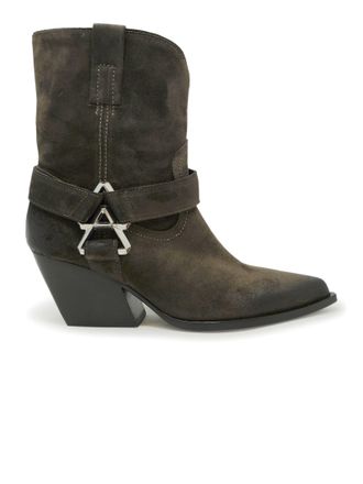 Elena Iachi Brown Suede Ankle Boots