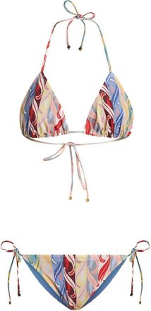 Etro graphic-print halterneck bikini set - women - Polyamide/Polyamide/Elastane/Elastane - L - White