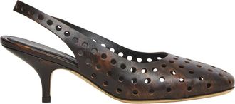 Dries Van Noten Pumps - Dames - Pumps - Bruin - 41 EU - Leer - Schoenen