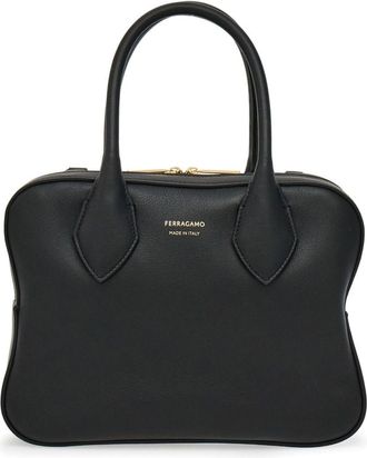 Ferragamo mini Star tote bag - women - CALFSKIN/Fabric/CALFSKIN - One Size - Black