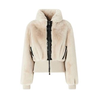 Pinko Bagels Bomber - female - PINKO - Faux Fur & Shearling Jackets - Gray - XS - Jackets
