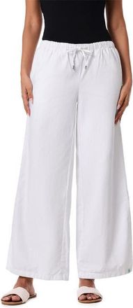 Coolibar Womens Chambray Wide Leg Pants - UPF 50+ Sun Protection - Enclave in White Chambray at Nordstrom, Size Xx-Large