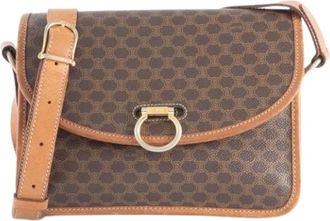 Celine Pre-owned Cross Body Bags, female, Brown, Size: ONE SIZE Pre-owned Macadam Shoulder Bag