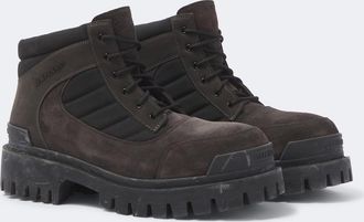 Balenciaga Botas Combat Strike de ante con piel