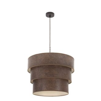 Fabrilamp Colgante De 3 Luces Modelo Smile Marron/oxido Fabrilamp