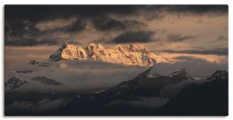 Artland Wandbild »Dents du Midi, Schweizer Berge« Berge 1 Stk. tlg. als Leinwandbild, Poster in verschied. Grössen
