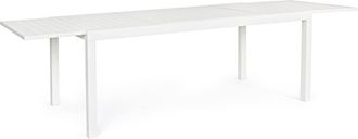 BIZZOTTO Mesa de aluminio laminado 200-300X100 blanca