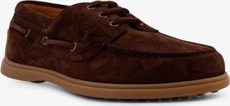Tod's Mens Suede Loafers Brown Leather