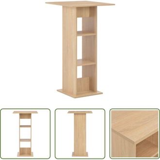 vidaXL vidaXL Tavolo in legno - Tavolo da Bar Rovere 60x60x110 cm