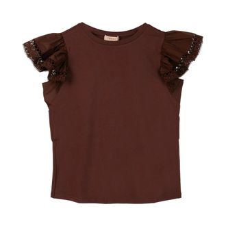 Twinset Blouses, female, Brown, Size: M Alette T-shirt